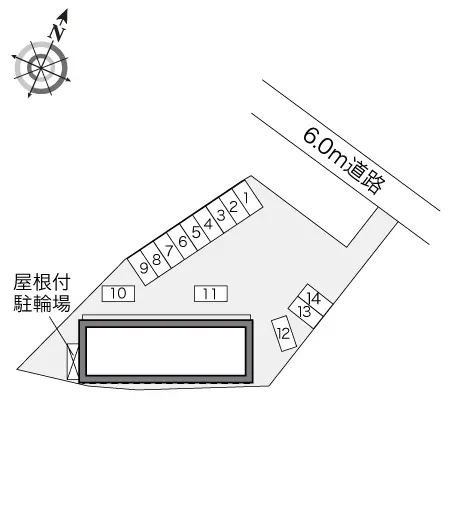 ★手数料０円★高崎市芝塚町　月極駐車場（LP）